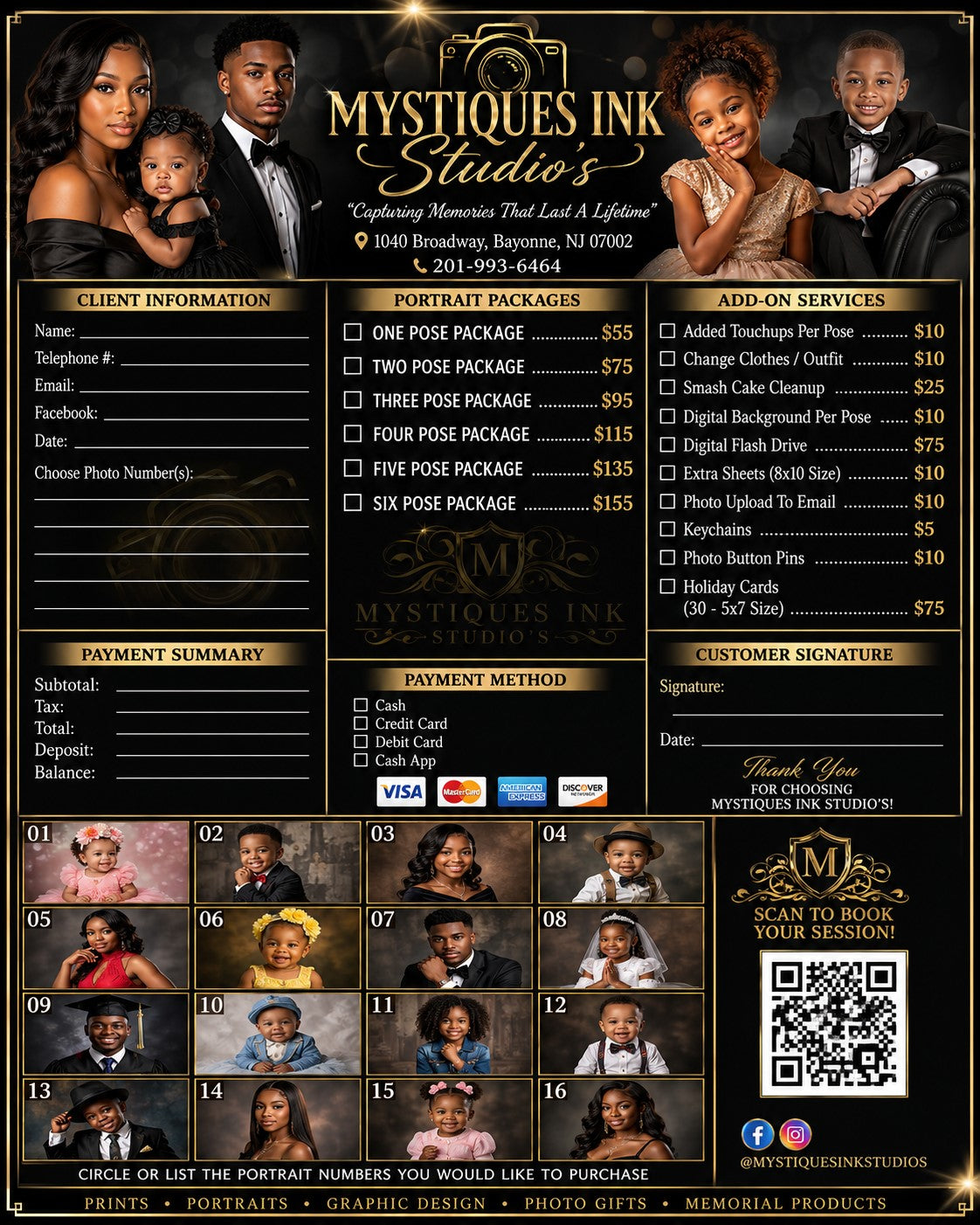 PORTRAIT PHOTO PACKAGES