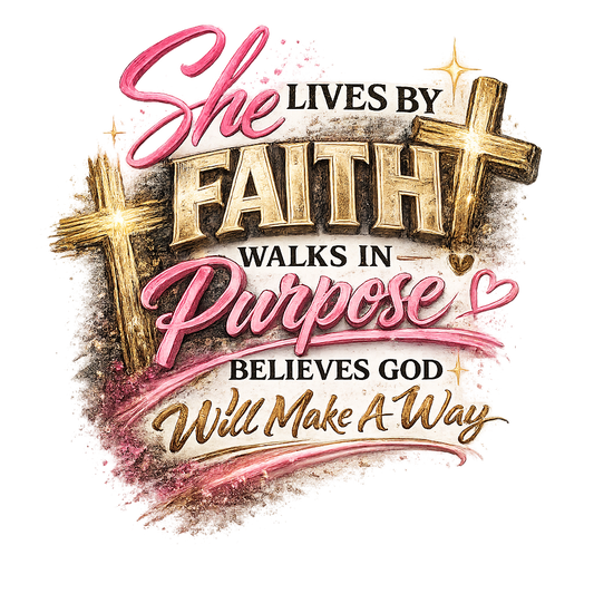 Motivational quote with crosses and text on a white background