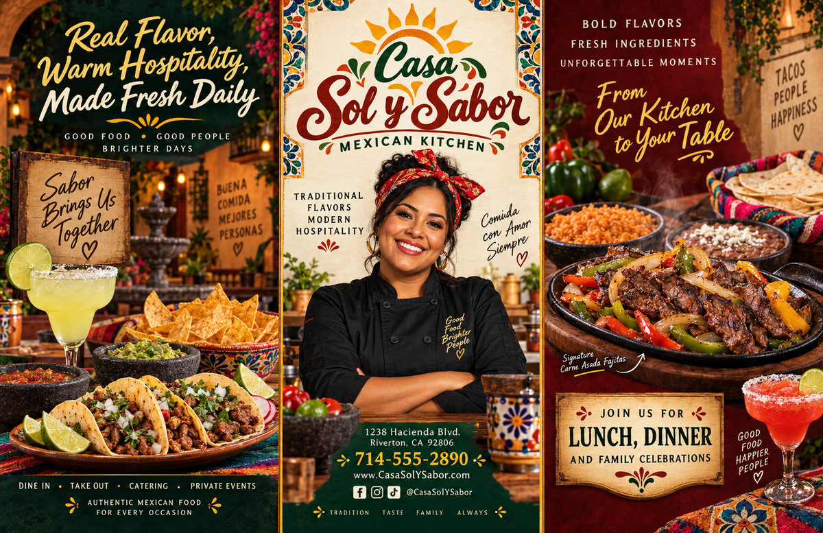 Custom restaurant menu design and printing sample 3