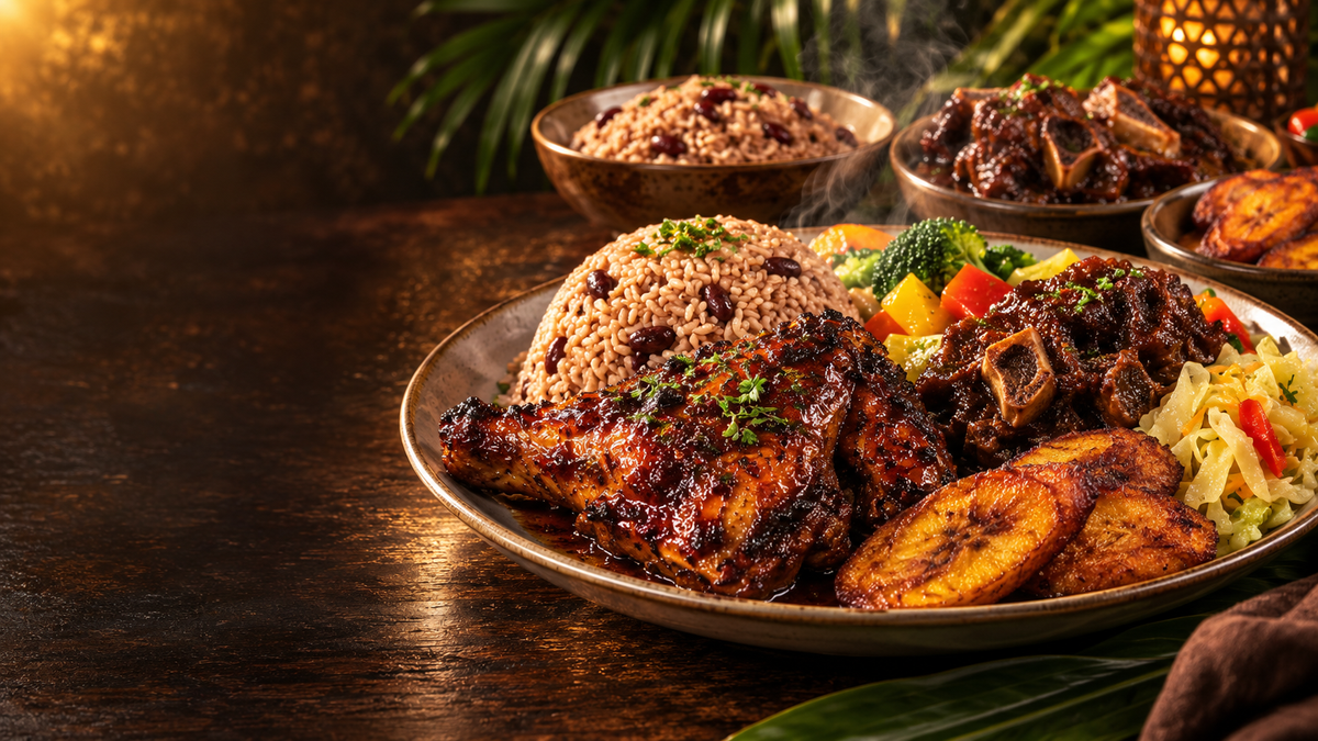 The Prime Caribbean Restaurant website template by Mystiques Ink LLC