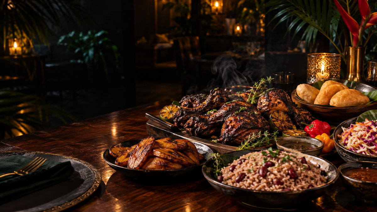 Yaad and Fire hyper-realistic five-page Jamaican restaurant website sample by Mystiques Ink LLC